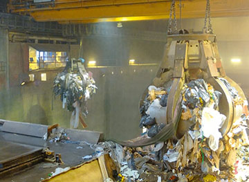 用于垃圾焚烧特种起重机